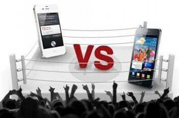 Samsung Galaxy S2 VS Apple, crédits image : mega-phone.blogspot.com